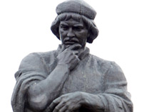 A monument to Francysk Skaryna in Polotsk