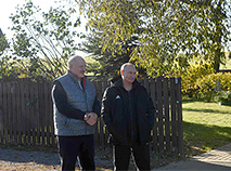 Aleksandr Lukashenko and Vladimir Putin visit Belarus president’s hometown